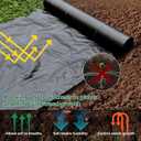 Heavy Duty Weed Barrier Landscape Fabric, 6 ft x 300 ft, 3.2 oz Woven