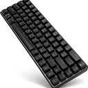 Zunate 68-Key Mechanical Gaming Keyboard with Blue Switches & Ice Blue Backlight - Detachable Cable & Pluggable Shaft Design, Wired RGB Keyboard for PC/Mac