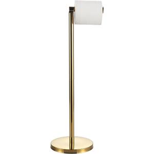 Toilet Paper Holder Stand, Gold 304 Stainless Steel,Free Standing for Bathroom,Weighted Base
