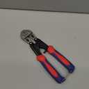 WORKPRO Mini Bolt Cutter 8-inch, Spring Loaded Small Heavy Duty Wire Cable Cutter, Snips Clippers with Soft Anti-Slip Handle