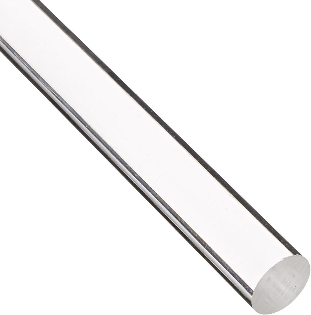 Acrylic Lucite Rod Dowel - 5/8"(16mm) x 24"(610mm) - One Rod (Clear)