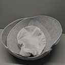 Donut Cat Tunnel Bed Peekaboo Cat Cave for Large Cats Up to 30 Lbs, Kitty Interactive Playing Tent House for Multiple Cats,Detachable,Scratch Resistant (2 in 1 Gray, Medium - 20 Inch Diameter)