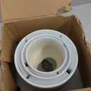 LE TAUCI Ceramic Pots for Plants, 4.3+5.3+6.8 Inch Plant Pots, Set of 3, Planters with Drainage Hole and Saucer, Indoor Flower Pot with Hole Mesh Pad, Gifts for Mom, White