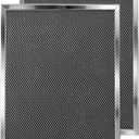 97007696 Range Hood Filters 2-Pack - 10.5"x8.94"x0.35" Stainless Steel Frame Universal Replacement for Grease Filtration (Stainless steel)