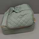 Nail Polish Organizer Case, Nail Supplies Storage Box Holds 45 Bottles Nail Polish & Nail Lamp, Travel Nail Tech Carrying Case, Nail Kit Bag For Nail Stuff & Manicure Tools (Green)