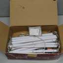 Christmas Decorations LED Ladder Lights with Climbing Santa Claus, 10ft Outdoor Christmas Decorative Lights - 8 Modes Xmas Lights Tree for Home Holiday Wall Window Xmas Decor (Warm White)