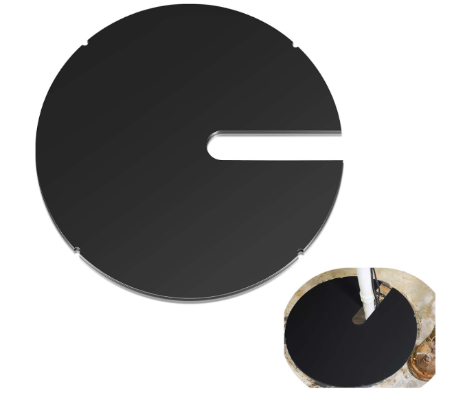 Side Notch Sump Pump Cover, Septic Tank Lid, 18.5inch
Plastic Submersible Sump Basic Cover Black Septic Tank Lid for Water Pump Basin Bucket Outdoor Well