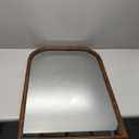 20"x30" Arch Wall Mirror for Bathroom, Living Room, Bedroom, Entryway - Wood Grain Finish Frame, Tempered Glass, Wall Mounted Vanity Mirror, Rustic Brown (30"L x 20"W)