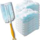 Duster Refills, Static Dust Removal Brush Disposable Replacement Head Compatible with Swiffer Duster Refills for Electronics, Furniture, Blinds, Ceiling Fans (Blue, 18 PCS)