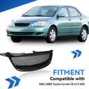 Front Grille for 2003-2008 Toyota Corolla CE LE S XRS Glossy Black