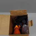 METOWARE 44'' Snow Brush and Ice Scrapers for Car Windshield, Extendable Snow Brush for Car with Ergonomic Foam Grip and 360 Pivoting Brush Head for Car SUV Truck (Orange)