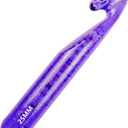 Hobekoee 25mm Large Crochet Hook for Chunky Yarn,Ergonomic Crochet Needles for Arthritic Hands,Plastic Crystal Smooth Crochet Hooks for Handmade DIY Crocheting