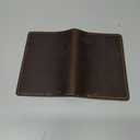 Leather Cover Compatible with Rite in the Rain & Rocketbook Mini Notebooks, Top Bound Spiral Notebook Cover, Leather Cover for 4'' x 6'' Pocket Notepad With Pen Holder - Brown