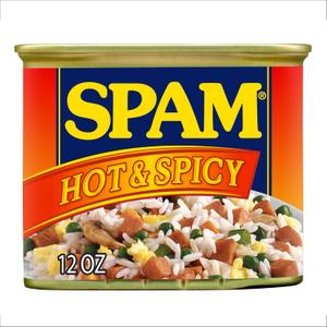 2 x Spam Hot & Spicy, 12 Ounce Can (EXP 05/01/28)
