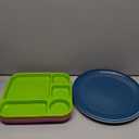 Wrova Wheat Straw Plates - 10 Inch Unbreakable Dinner Plates Set of 8 - Dishwasher & Microwave Safe Plastic Plates Reusable - Lightweight Plates for kitchen,camping (Colorful Series)