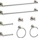 BGL Bathroom Hardware Set Brushed Nickel Bathroom Accessory Set Towel Bar 8 Pieces