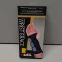 FEATOL Wrist Brace Hand Brace, Carpal Tunnel Wrist Splint Night Support for Women Men, Pain Relief Support -Tendonitis, Arthritis, Sprain, Left Hand, Small/Medium