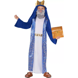 Morph 3 Wise Men Costume Kids, Biblical Nativity Costume, Catholic Saint Outfit, Three Kings Dress Up, 3-4T 