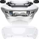 6" Windshield Wind Shield Windscreen Air Deflector for Harley Touring Road Glide FLTRX Special FLTRXSTSE CVO Road Glide FLTRXSE 2023-2024, for Dual Headlights (Clear)