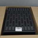 RooTrimmer 20 Pack Nursery Pots Trays (16.5"x13.2"x2.8"), Plastic Seed Starter Trays, Durable Carrying Seedling Starter Tray, Reusable Tray for Planting and Collecting Drainage Water (Black)