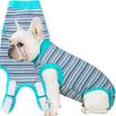 Sebdtico Recovery Suit for Dogs,Dog Surgery Suit Female Spay,Soft Dog Onesie for Surgery Female,Dog Cone Alternative Surgical Recovery Suit Female,Abdominal Wounds Licking Anti Suit for Dogs, S