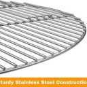 only fire Stainless Steel Cooking Grate BBQ Cladding Rod Cooking Grate for Grill, Fire Pit, 30-inch
