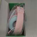 iClever Kids Headphones for School/Travel with Safe Volume 85dBA, HS19S Stereo Sound Over-Ear Girls Boys Headphones for Kids, Foldable 3.5mm Wired Headphone for iPad/Computer (A Pink Star)