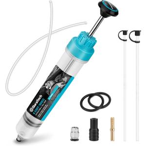 DURATECH 500CC Fluid Extractor, Oil Extractor with Long Hose and Extension Tubes, Brake Fluid Extractor, Fluid Pump Automotive, Suction Pump for Lawn Mowers Cars Ships Golf Carts