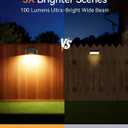 Solar Fence Lights Outdoor, 12 Pack Ultra-Bright 100 Lumens Fence Lights Solar Powered, IP65 Waterproof, 9 Color Modes, 12+ Hours Lighting Decor for Backyard/Patio/Deck/Wall/Pool