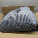 Large Headboard Pillow Headboard Wedge Pillow Bed Rest Reading Pillow Bolster Triangular Pillow for Sitting in Bed-Backrest Positioning Support Long Pillow for Daybed (King:76x8x20 Inches,Grey)