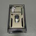 3 x LUMARKE for Galaxy A55 Case with Screen Protector,Pass 16ft. Drop Tested Military Grade Protective Phone Cover with Magnetic Ring Kickstand Compatible with Car Mount Holder Gold (Yellow)