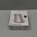 White Salt and Pepper Shakers by Aelga, Salt Shaker with Adjustable Pour Holes, White Kitchen Accessories, Decor for Kitchen,Restaurants,Camp,BBQ