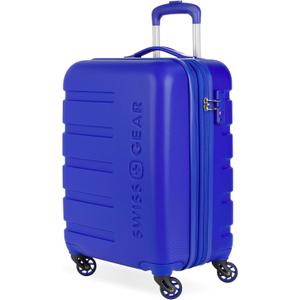 SwissGear 7366 Signature Hardside Expandable Luggage with Spinner Wheels, TSA Lock, Cup-Holder, Cobalt, Carry-On 19-Inch