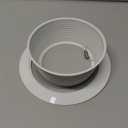 NICOR Lighting 6 inch White Recessed Baffle Trim, Fits 6 inch Housings (17510)