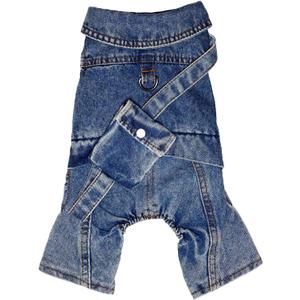 Fashion Dog Jeans Jacket with Pocket Pet Onesies Denim Coat,Puppy Overall Apparel Small Clothes Costumes Vest Shirts Pants Dogs Cats Boy Girl (XX-Large)