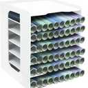 Vinyl Roll Holder, Holds Over 60 Countertop Cabinet Vinyl Roll Storage Organizer, Dust-Reduced, Stable and Durable, Superior Protection, Ideal for Craft Room Organizatio