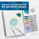 Sharpie Permanent Markers, Mystic Gems Special Edition Pack, Ultra Fine Point, Assorted Colors, 24 Count - Arts & Crafts, Office Supplies