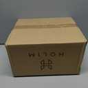 Holim Modern Black Bathroom Light Fixtures Over Mirror, 4-Light Vanity Lights for Bathroom, Vanity Light, Milky White Glass Shades, Wall Sconces, E26 Socket (Bulbs Not Included)