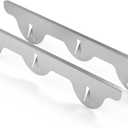 Lindas Essentials Stove Gap Covers Stainless Steel (2 Pack), 316 Stainless Steel Stove Gap Covers Heat Resistant Oven Gap Filler Seals Spaces Between Stovetop and Counter (23.4 Inches, Silver(Steel))