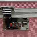 Small Medication Combination Lock Boxes with Code for Personal Items, Medicine Lockbox for Documents - 7.1 x 5.1 x 5.3 Inches Pink