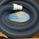 Pool Vacuum Hose With Swivel Cuff 1-1/2" Diameter 18FT Flexible Heavy Duty Pool Vacuum Cleaning Hose Perfect for Above&In Ground Swimming Pool