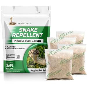 Snake Repellent for Yard, Snake Away Repellent for Garden/Lawn, Snake Deterrent Outdoor, Backyard Snake Repellent, Covers 120 Sq Ft, Lasts Up to 60 Days, 4 Packs/Bag
