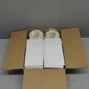 BagDream 100 Pack 3.5x2.4x6.7 Inches Mini Gift Party Favor Bags Small Kraft White Gift Bags with Handles Bulk Recyclable Paper Sacks