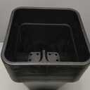 10 Pack Square Planter Nursery Pots 5.2 Gallon Pots for Plants, Plastic Flower Pots, Black Grower Pots with Drainage Hole for Indoor and Outdoor
