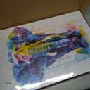 Framed Colorful Safari Nursery Wall Decor Triptych Animal Canvas Wall Art Lion Elephant Zebra Minimalist Poster Prints Decor for Children’s Room Nursery Toddler Room 12" x 16"