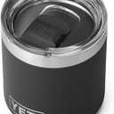YETI Rambler 10 oz Stackable Lowball 2.0, Vacuum Insulated, Stainless Steel with MagSlider Lid, Black