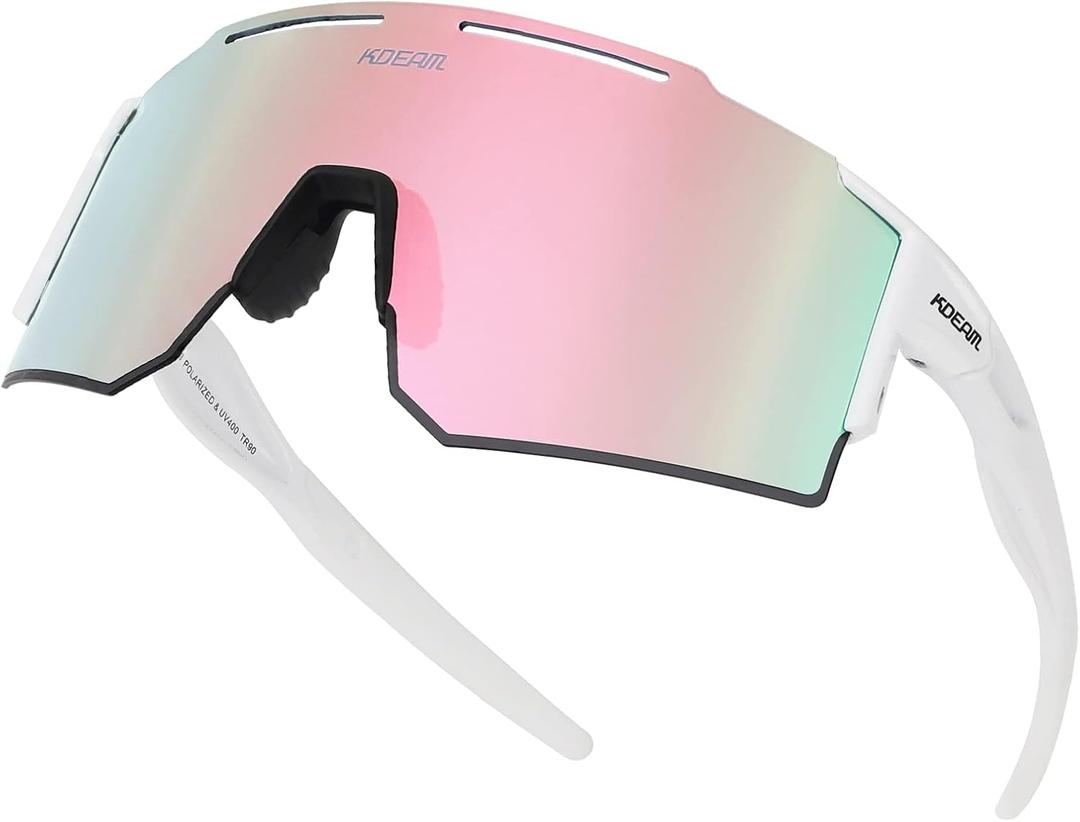 Sports Polarized Sunglasses Men Women UV400 Cycling Glasses Windproof Goggles for Driving Running Golf Eyewear (C10)
