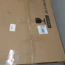 CAJCA Coffee Table for Living Room Mid Century Modern Center Table with Glass Top and Wood, Brown/Walnut (32 Inch)