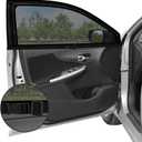 ZATOOTO Car Window Shades - Single Layer Car Window Screen for Front Side Sun Shade Elastic Mesh for Most Vehicles, Side Window Sun Shade Easy Installation, Breathable & Clear View