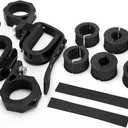 BUNKER INDUST UTV Gun Holder,Gun Rack Clamp Compatible with Polaris RZR Ranger Can Am Honda Kawasaki Side by Side,UTV Tool Mounting Fits for 1 1.5 1.75 2 Tubes Roll Bars Cage Roof Rack